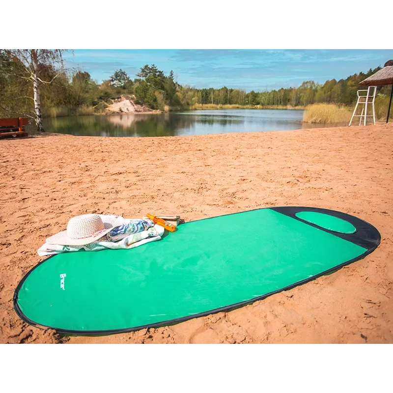 Mata plażowa TRACER Pop Up 46948 – lekka przenośna mata składana w kolorze miętowym