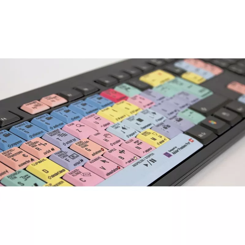 klawiatura Logickeyboard Adobe Premiere Pro CC QWERTZ German Multicolour