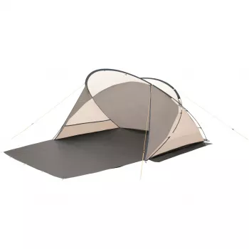 namiot plażowy Shell, namiot szary/beżowy, ochrona UV 50+