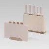 Maestro MR-1412-BEIGE zestaw noży z blokiem + zestaw desek do krojenia Beżowy
