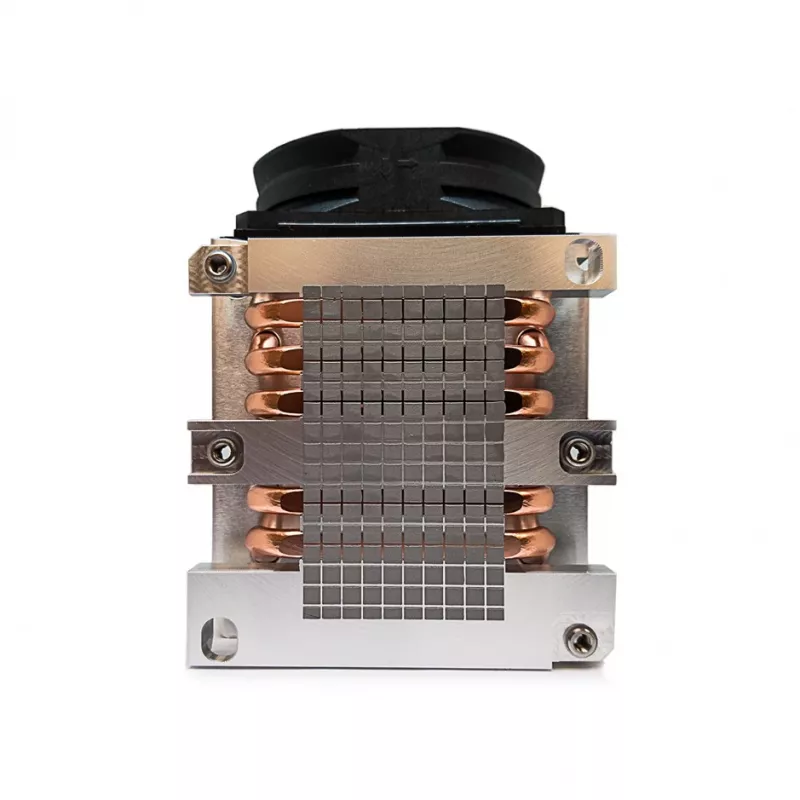 Cooler Inter-Tech B-14 procesor 8 cm Czarny Srebrny
