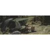 Namiot tunelowy Easy Camp Pasvik 4 — 4-osobowy, sztywna rama, tropik wodoodporny 3 m, aluminiowe maszty, ciemnozielony, 2350×4050×1200 mm