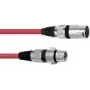 Kabel audio Omnitronic 30220903 3m XLR 3-pin czerwony