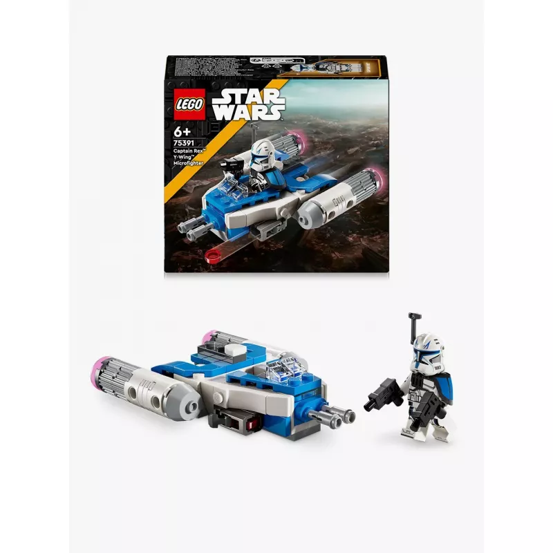 LEGO Star Wars Captain Rex Y-Wing Microfighter Kolekcjonerski Statek Kosmiczny z Wojsk Klonów z Minifigurką Postaci dla Chłopców od 6 Lat