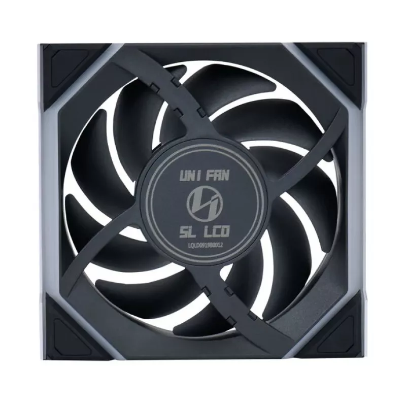 Wentylator Lian Li UNI FAN SL Wireless LCD 120 12 cm Czarny 31 dB 51.45 cfm