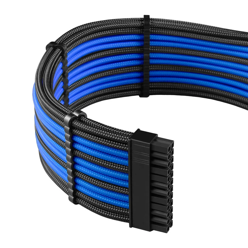 CableMod CableMod PRO ModMesh zestaw przedłużacza kabla 12VHPWR czarno-niebieski — przedłużenie zasilania GPU 12VHPWR