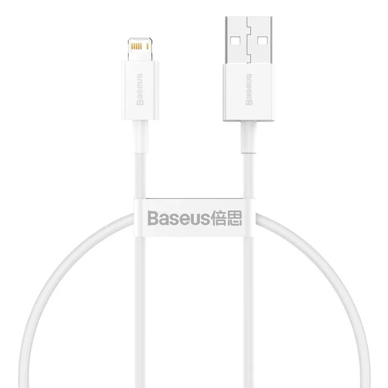 Kabel Baseus Superior Series USB na Lightning, 2,4A, 0,25m (biały)