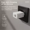Ładowarka sieciowa USB DIGITUS 20W, 1x USB-C, 1x USB-A, wejście 100–240V, biała