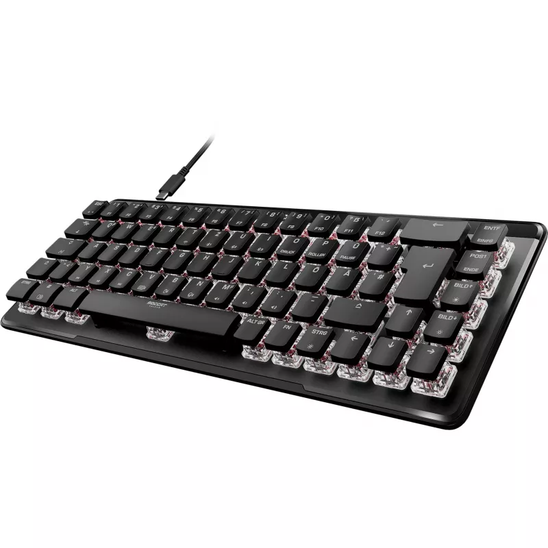 Vulcan II Mini Air, Gaming Keyboard czarny, układ DE, TITAN II Optical Red