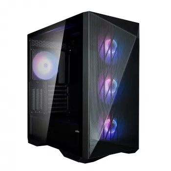 Zalman Z9 Iceberg MS Czarna Obudowa ATX Mid Tower z 4x 140 mm ARGB wentylatorami - Midi/Mini Tower - ATX