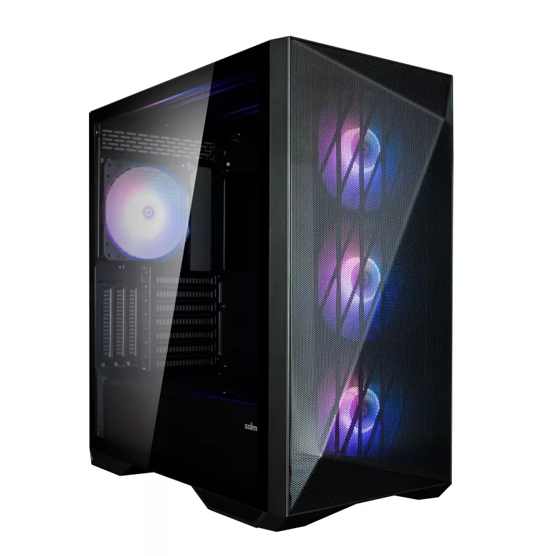Zalman Z9 Iceberg MS Czarna Obudowa ATX Mid Tower z 4x 140 mm ARGB wentylatorami - Midi/Mini Tower - ATX