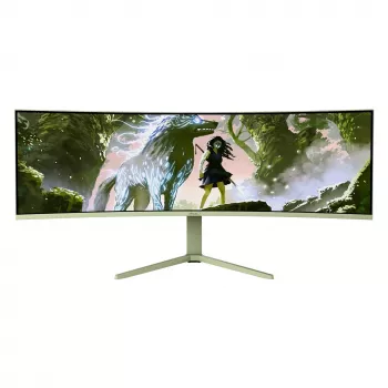 Curved computer monitor Arozzi Nova 49 inch (124.5 cm) Dual QHD 5120×1440 LED VA, 4 ms, zielony