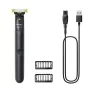Golarka hybrydowa i trymer Philips OneBlade QP1424/10 — grafitowa, zasilana bateriami, 30 min pracy, nakładki do brody