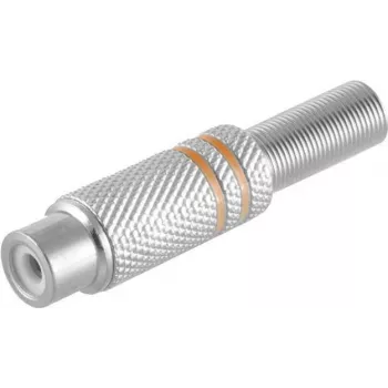 Złącze ShiverPeaks S/CONN Cinch metalowe 6 mm, żółte (model 52001-Y)