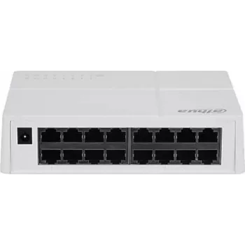 Dahua Technology SF1016L przełącznik sieciowy Niezarządzalny L2 Fast Ethernet (10/100) Do montażu na biurku/ścianie Szary