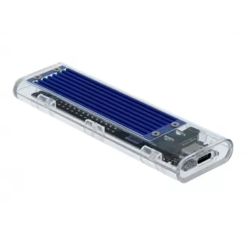 Obudowa SSD DeLOCK 42620 Zewnętrzna obudowa dla M.2 NVME PCIe SSD z portem USB Typu-C żeńskim, przezroczysta