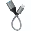 LogiLink USB 3.2 Gen1 adapter Type-C M na USB-A F OTG aluminiowy 0,15 m