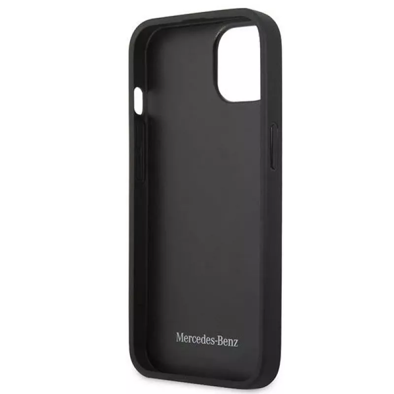 Mercedes MEHCP13SPSQRE Etui twarde iPhone 13 mini 5,4 Czerwone/czerwone Skóra Wzór Gwiazd