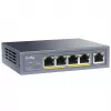 Przełącznik sieciowy Cudy GS1005P — 5-portowy Gigabit Ethernet z 4 portami PoE, 60W łącznie, obudowa metalowa, montaż w szafie rack