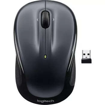LOGITECH M325s Mysz symetryczna optyczna 5 przycisków bezprzewodowa 2.4 GHz USB odbiornik bezprzewodowy ciemnoszary