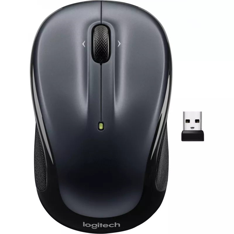 LOGITECH M325s Mysz symetryczna optyczna 5 przycisków bezprzewodowa 2.4 GHz USB odbiornik bezprzewodowy ciemnoszary