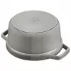 Staub 40509-312-0 rondelek 5,25 l okrągły grafitowy, szary