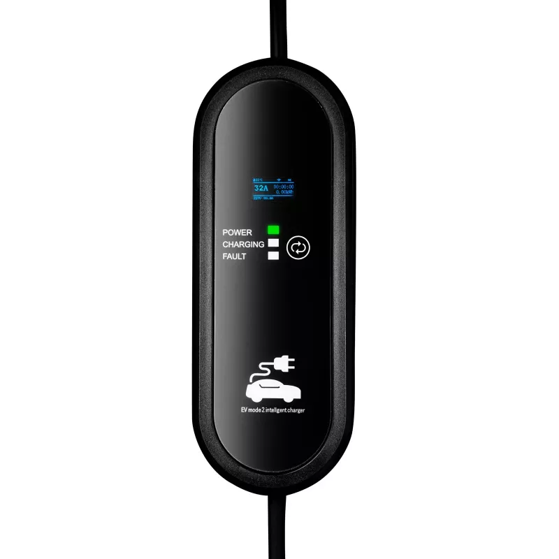 Akyga AK-EC-24 przenośna ładowarka EV, GB/T, wtyczka CEE 5-pin, 3-fazowa, 32 A, 22 kW, LCD, 5 m