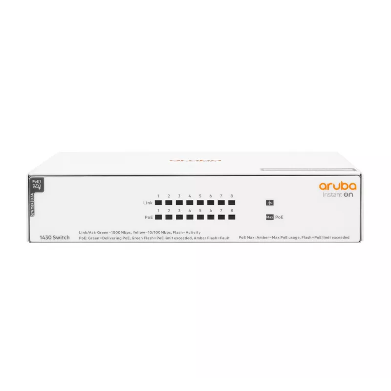 Przełącznik HPE Aruba Networking Instant On 8 portów Gigabit CL4 PoE 6