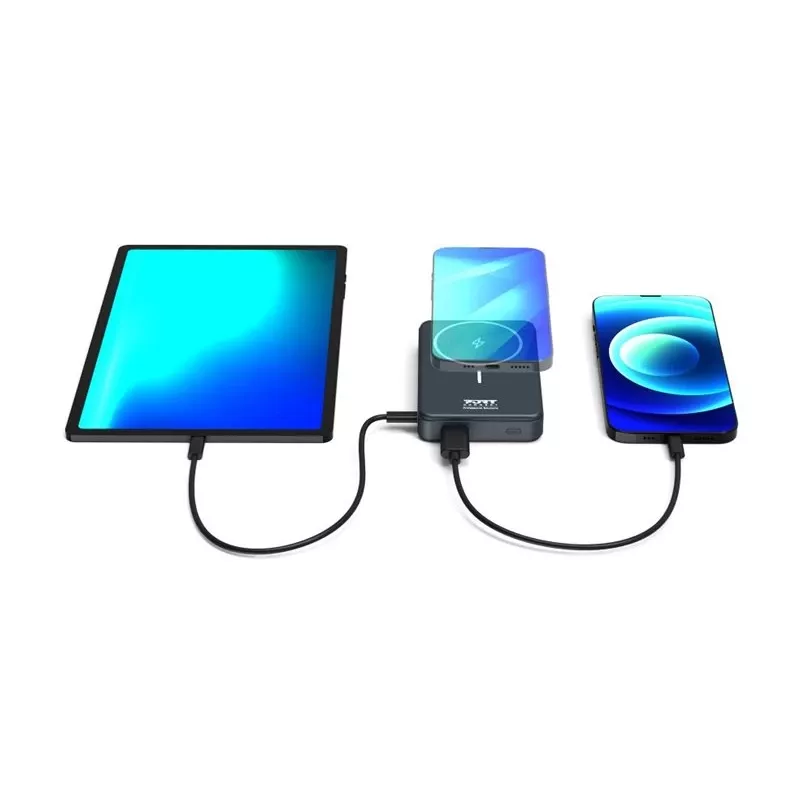 Power Bank Port Designs 907005 10000 mAh ładowanie bezprzewodowe czarny