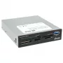 Akasa AK-ICR-27 czytnik kart USB 3.2 Gen 1 (3.1 Gen 1) Wewnętrzny Czarny, Szary