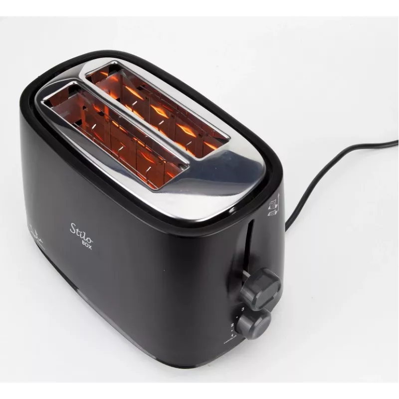 Toster JATA TT631 2 kromki 750 W Czarny Stal nierdzewna