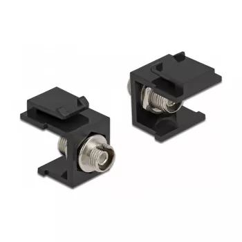 Moduł keystone DELOCK 86851, płaskie złącze FC, czarny, 16,5×24×21,8 mm
