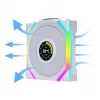 Fan Lian Li UNI FAN SL Wireless LCD 120 12 cm biały 31 dB 51,45 cfm