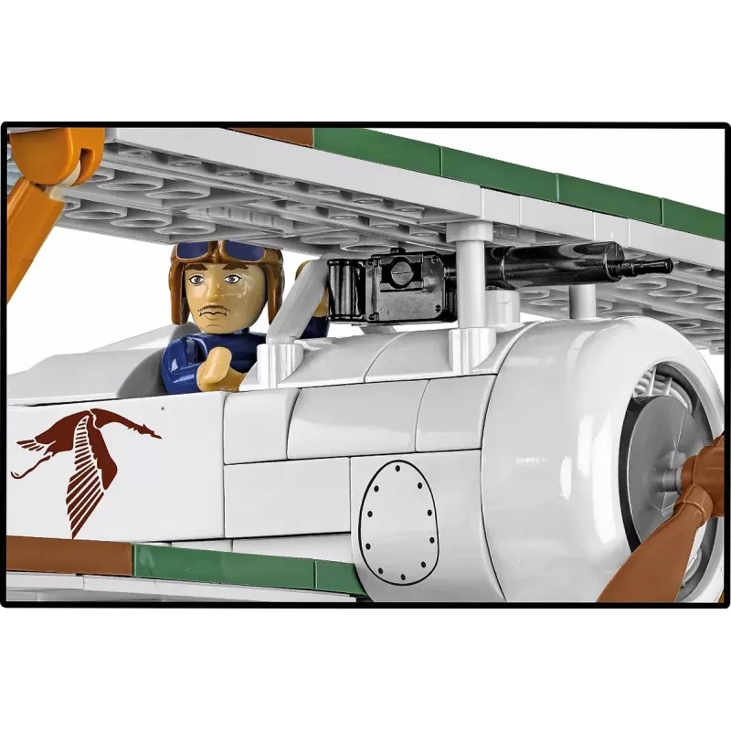 Klocki konstrukcyjne Cobi Blocks Nieuport 17 C.1 277 szt. — Zestaw modelu samolotu, Kolekcjonerski zestaw klocków