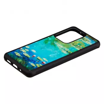 Etui ochronne iKins do Samsung Galaxy S20 Ultra — nadruk czarne lilie wodne