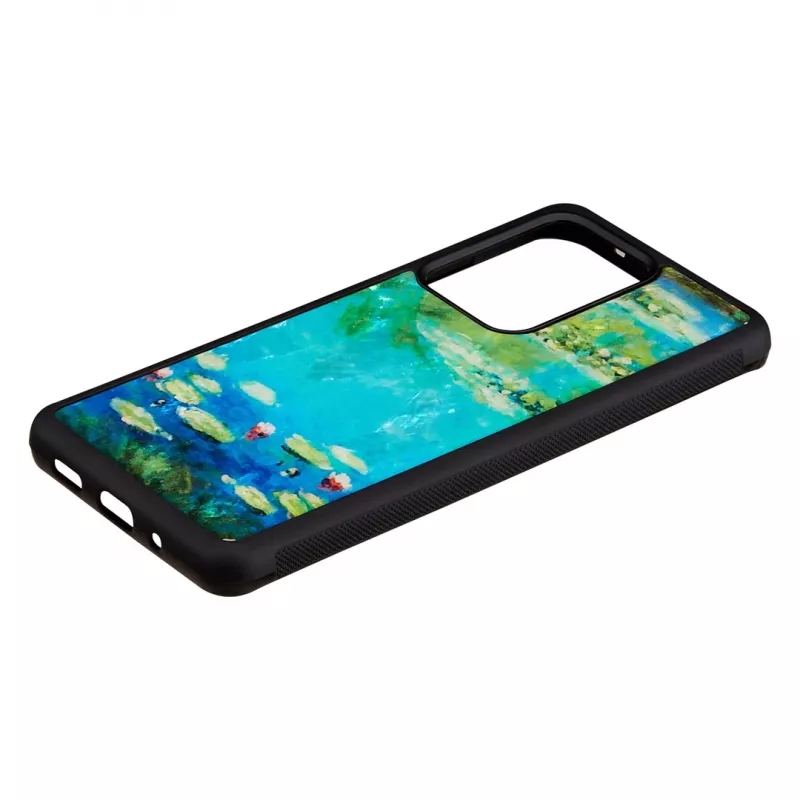 Etui ochronne iKins do Samsung Galaxy S20 Ultra — nadruk czarne lilie wodne