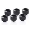 Zestaw złączek Alphacool 17475 — złączki mosiężne, czarne, śr. zewn. 22 mm, wys. 20 mm