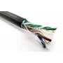 Zewnętrzny żelowany kabel instalacyjny DIGITUS cat.6, F/UTP, AWG 23/1, PE, 305 m, czarny, szpula