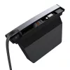 Hub Baseus T-Space z przewodami USB-C na Lightning do samochodów Tesla (czarny)