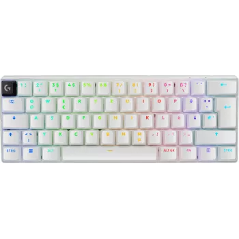 Logitech G PRO X 60 Klawiatura Gaming USB RF Wireless Bluetooth QWERTZ Niemiecka Biała