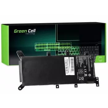 Bateria do laptopa zielony Cell do ASUS A555 F555 K555 R556 X555, LiPo 4000 mAh, 7,6 V, 4 ogniwa, czarna