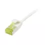 Kabel krosowy RJ45, CAT6A 500 MHz, 0,5 m, biały, U/FTP, cienkiline okrągły śr. 3,8 mm, TPE/LSZH (Superflex), AWG32, z przewodem Cat.7, Synergy 21 (S217322V3)