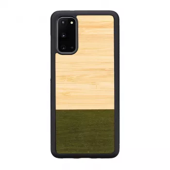 Etui na telefon man and wood Galaxy S20 bambusowy las czarny — ochronna obudowa tylna do Samsung Galaxy S20