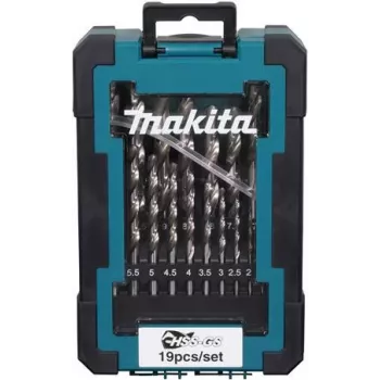 Zestaw wierteł Makita D-78352 HSS-GS, 19-częściowy, ze stali szybkotnącej