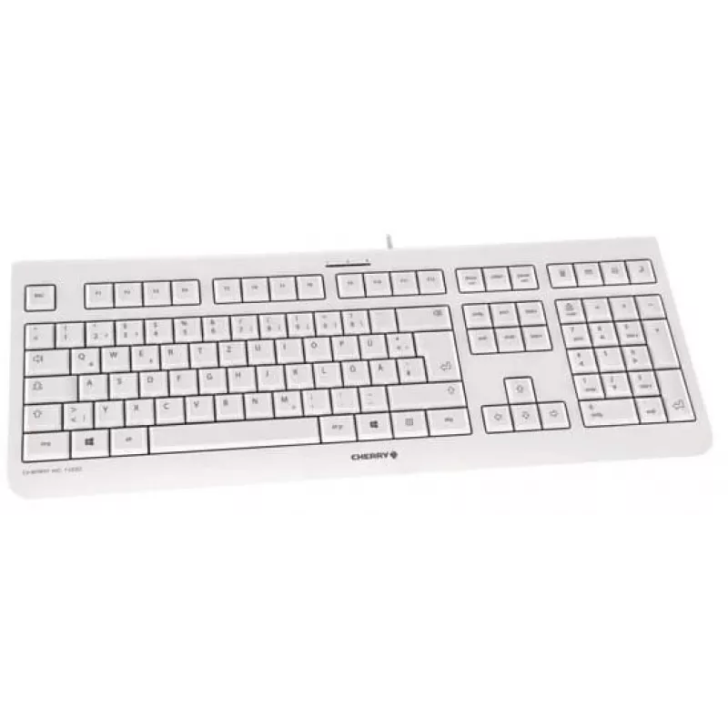Klawiatura CHERRY KC 1000 do użytku domowego USB szwajcarska szara
