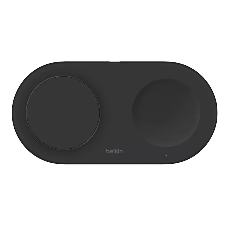 Belkin WIZ021VFBK - bezprzewodowa ładowarka 2-w-1 z technologią Qi2 15 W, czarna