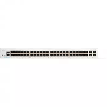 Cisco Catalyst 1300-48T-4X Managed Switch, 48 portów GE, 4x10GE SFP+, ograniczona ochrona na całe życie (C1300-48T-4X)