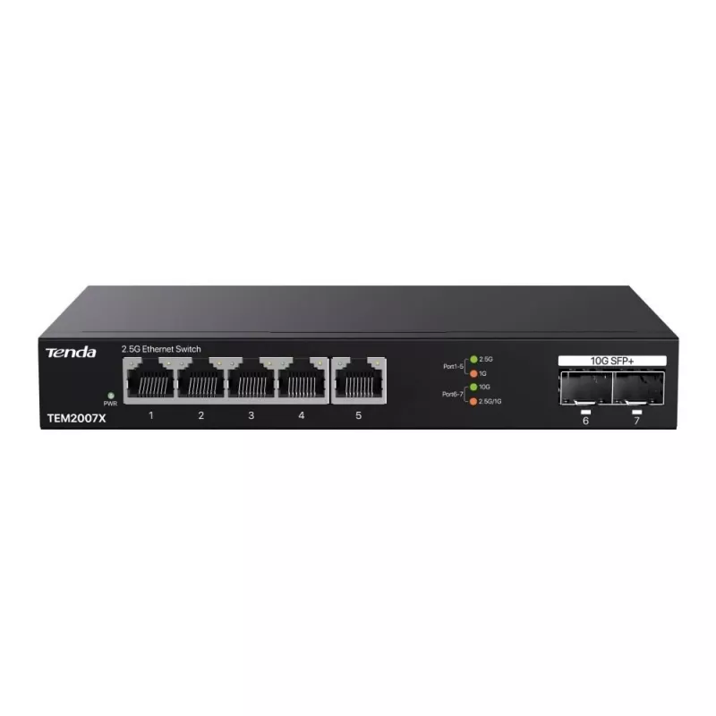Tenda TEM2007X przełącznik sieciowy 2.5G Ethernet 5 portów