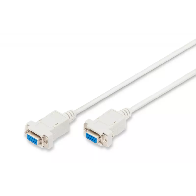 Kabel połączeniowy Assmann Zero-Modem. D-Sub9 F/F. 3,0 m. wtyki zatrzaskowe. be (AK-610100-030-E)
