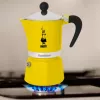 Moka pot Bialetti Rainbow czarno-żółty
